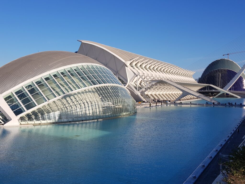 Modern architectuuricoon in Valencia: Ciudad de las Artes y las Ciencias