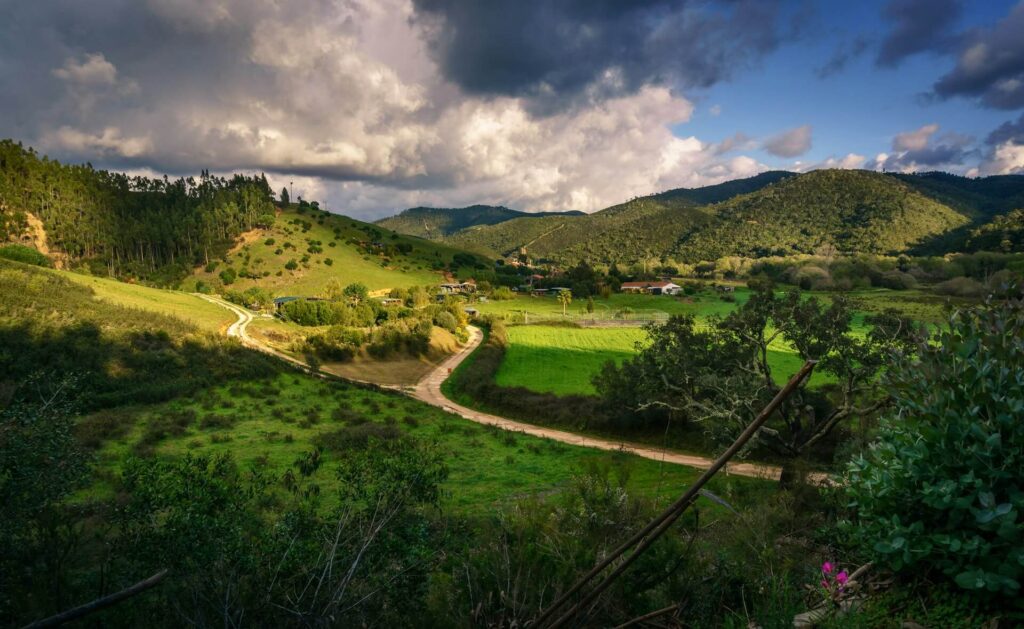 Fraai landschap in de Alentejo,Portugal. Het land met een van de meest gunstige erfbelasting regimes in Europa.